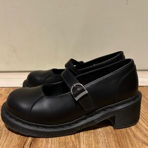 Dr. Martens Black Platform Mary Jane Shoes